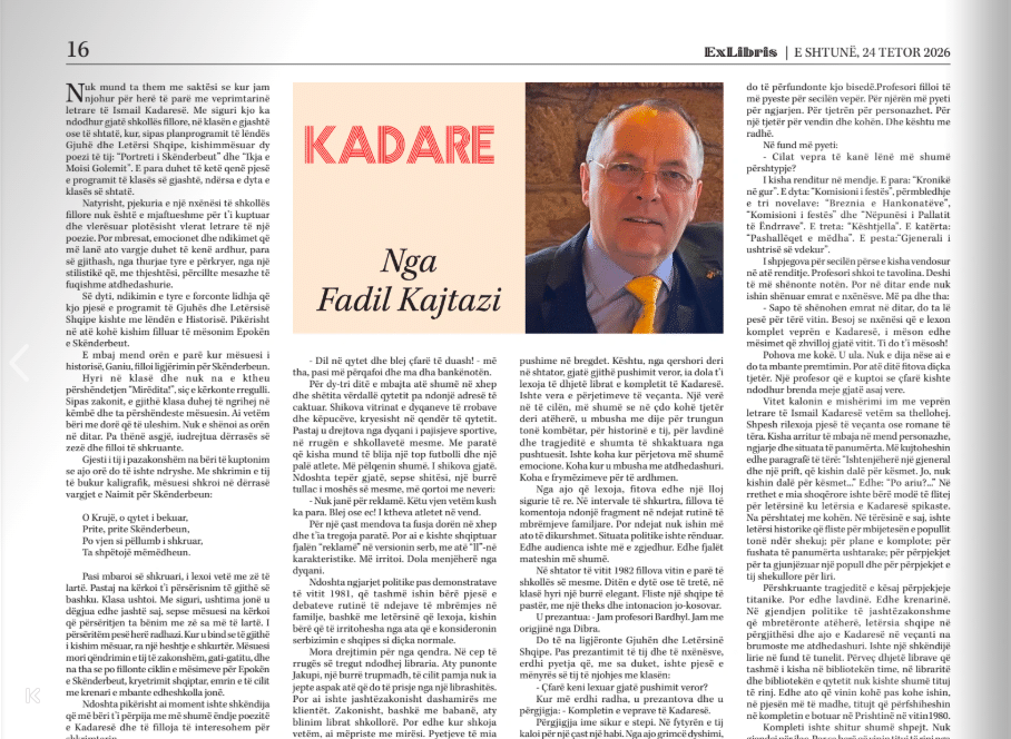 Ismail Kadare - by Fadil Kajtazi